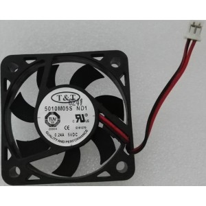 T&T 5010M05S ND1 5V 0.24A 2wires cooling fan